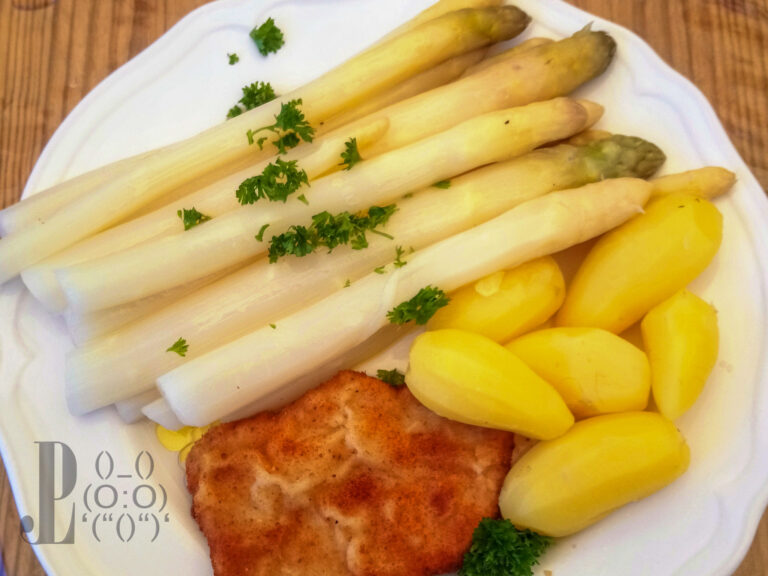 Spargel mit Schnitzel