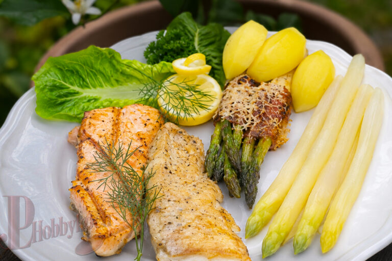 Wenn Fisch auf Spargel trifft